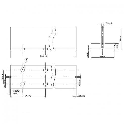 T50/A Guide Rail