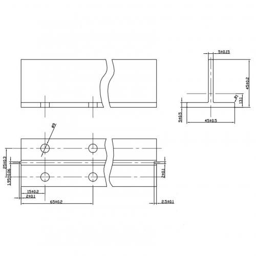 T45/A Guide Rail