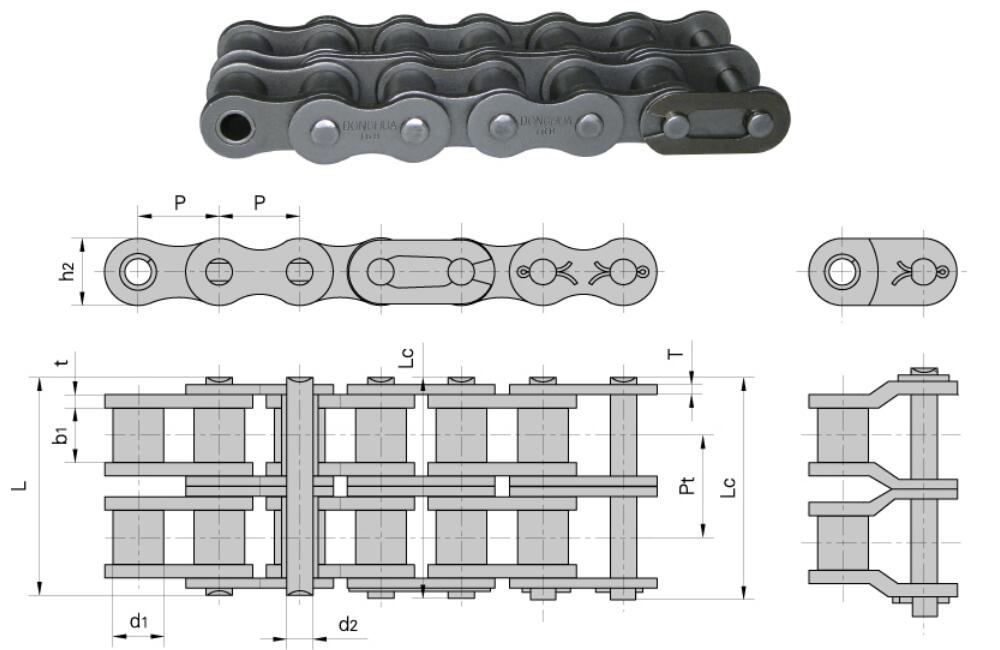 Duplex Handrail Driving Chain