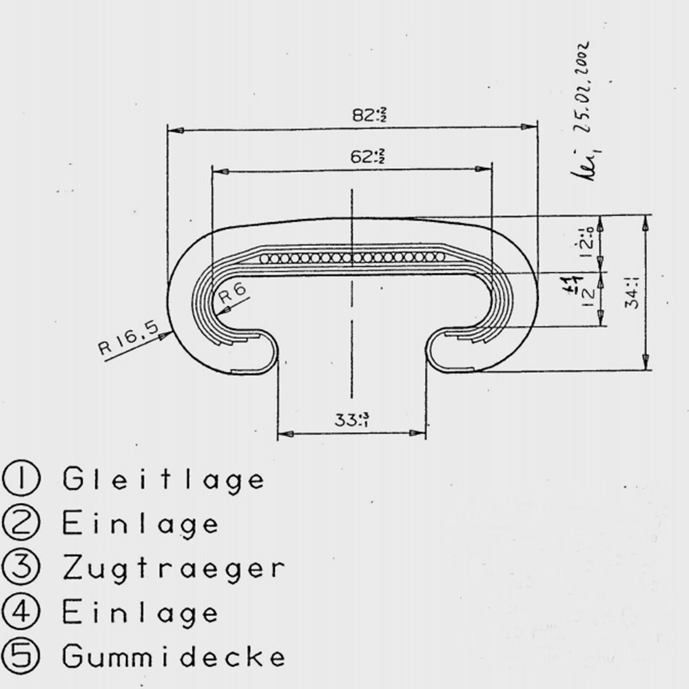 1179 1177 SWE Escalator Handrail For Sh