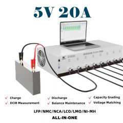 5V 20A Li-Ion Cell Capacity Grading And Matching Charge Discharge Tester