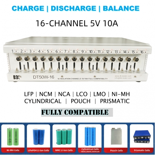 5V 10A Li-lon Cell Capacity Grading And Matching ChargeDischarge Tester丨High-Performance Battery Tester for B2B Suppliers | DK Battery Test Equipment