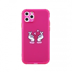 Matte TPU case with colorful button