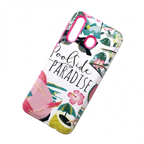 Funda TPU+PC con diseño relieve+pintura de UV