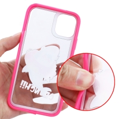 Funda TPU+acrílico con diseño y piedras