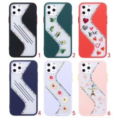 Funda TPU+PC ate con diseño y piedras