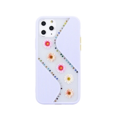 Funda TPU+PC ate con diseño y piedras