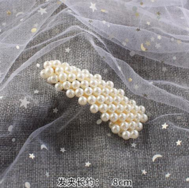 韓國ins珍珠發夾發卡少女邊夾女童可愛bb夾邊夾頂夾發飾頭飾品
