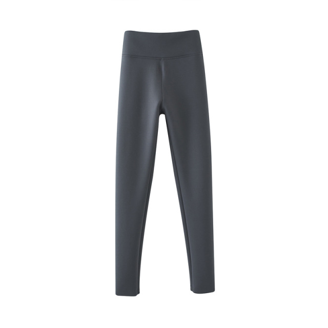 鯊魚褲！德國拜er@德絨~高腰收腹提臀塑型褲打底褲小腳褲秋冬女