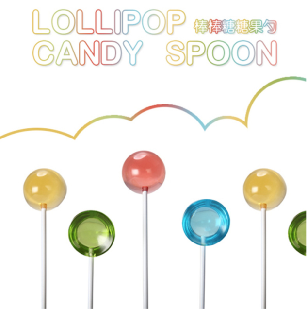 出口日本創意甜蜜蜜糖果色棒棒糖攪拌棒咖啡攪拌勺調酒棒長款