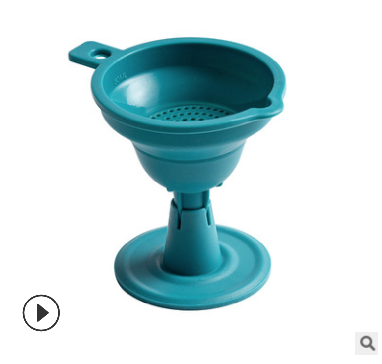 創意折疊硅膠漏斗廚房家用油壺酒壺過濾迷你攜帶油漏斗酒漏斗小號