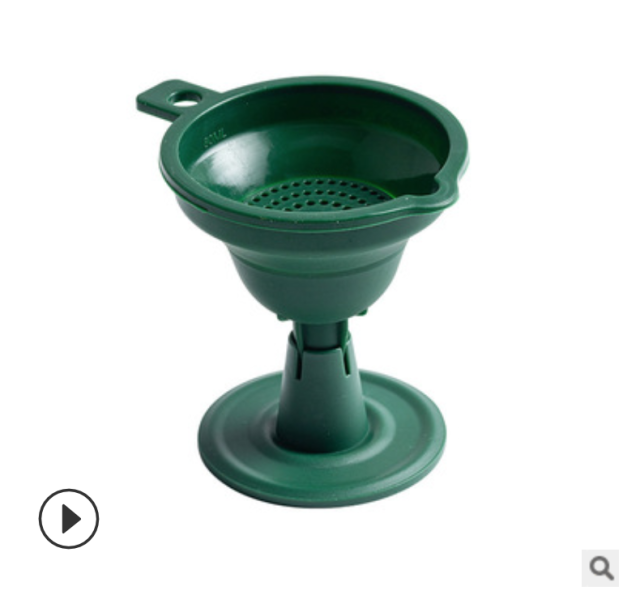 創意折疊硅膠漏斗廚房家用油壺酒壺過濾迷你攜帶油漏斗酒漏斗小號