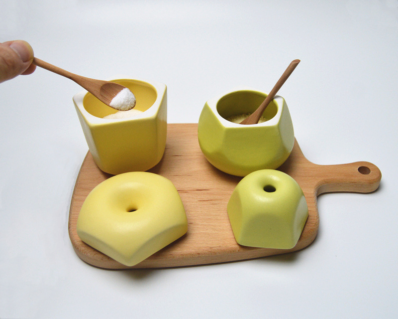 Schuler清新水果調料瓶蘋果梨創意設計廚房調料盒網紅美物調料罐