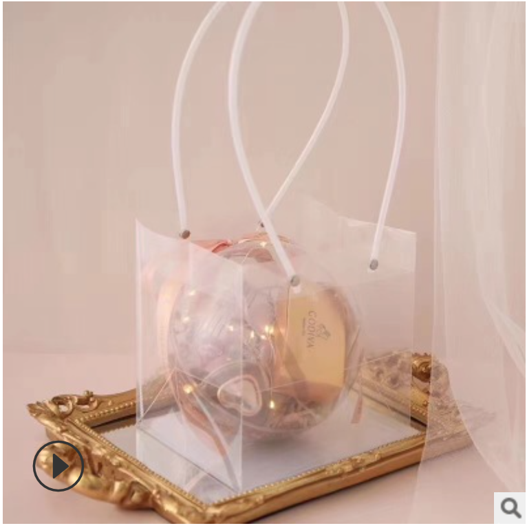 節日裝飾ins風格透明禮袋婚禮喜糖盒伴手禮袋子生日宴會送閨蜜
