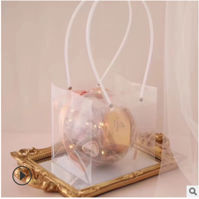 節日裝飾ins風格透明禮袋婚禮喜糖盒伴手禮袋子生日宴會送閨蜜