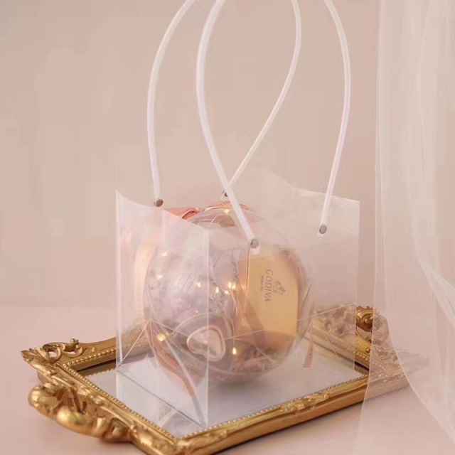 節日裝飾ins風格透明禮袋婚禮喜糖盒伴手禮袋子生日宴會送閨蜜