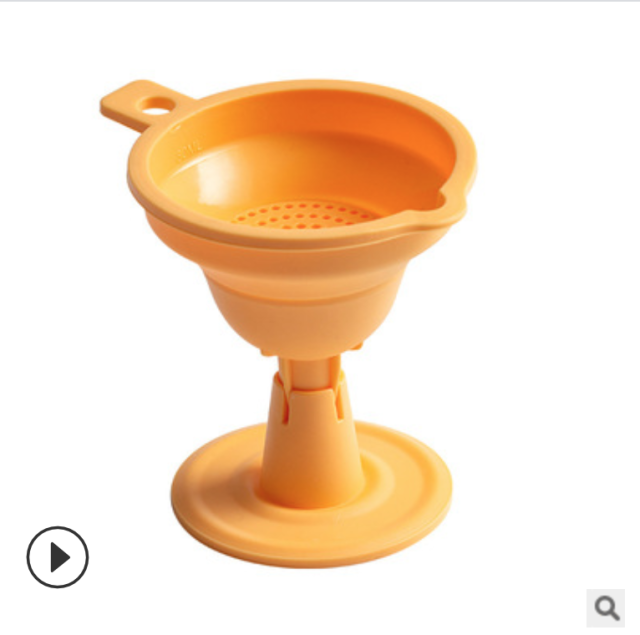 創意折疊硅膠漏斗廚房家用油壺酒壺過濾迷你攜帶油漏斗酒漏斗小號