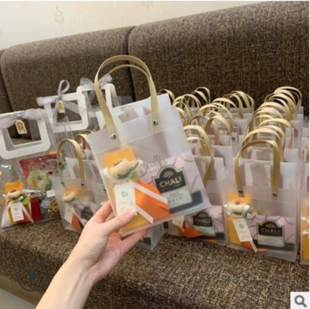 節日裝飾ins風格透明禮袋婚禮喜糖盒伴手禮袋子生日宴會送閨蜜