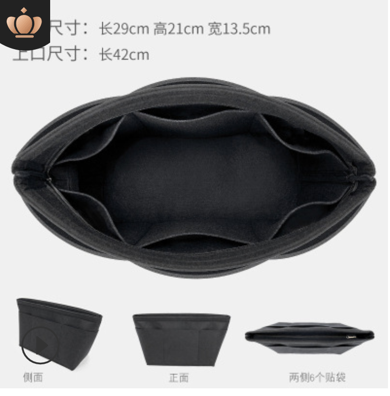 跨境專供適用於狗牙內膽毛氈收納包托特收納包中包防水毛氈包212032303