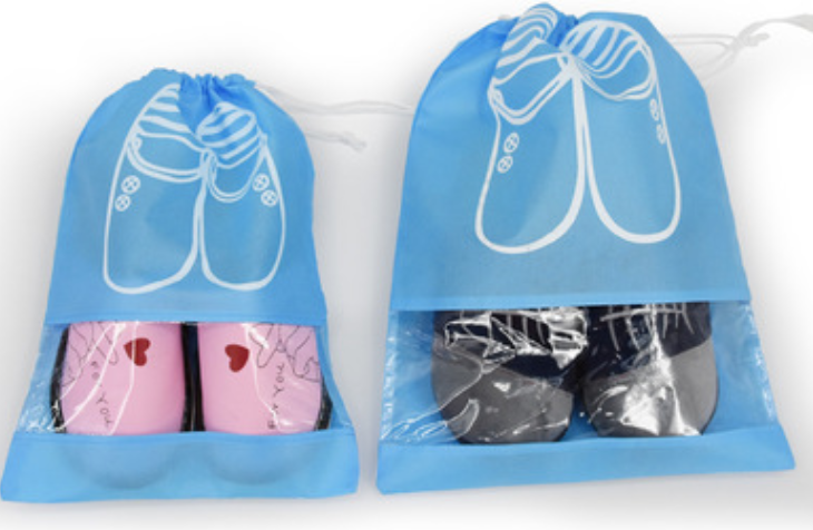 鞋袋鞋子收納袋防塵袋旅行鞋包可視抽繩束口袋鞋袋居家整理鞋子21042303