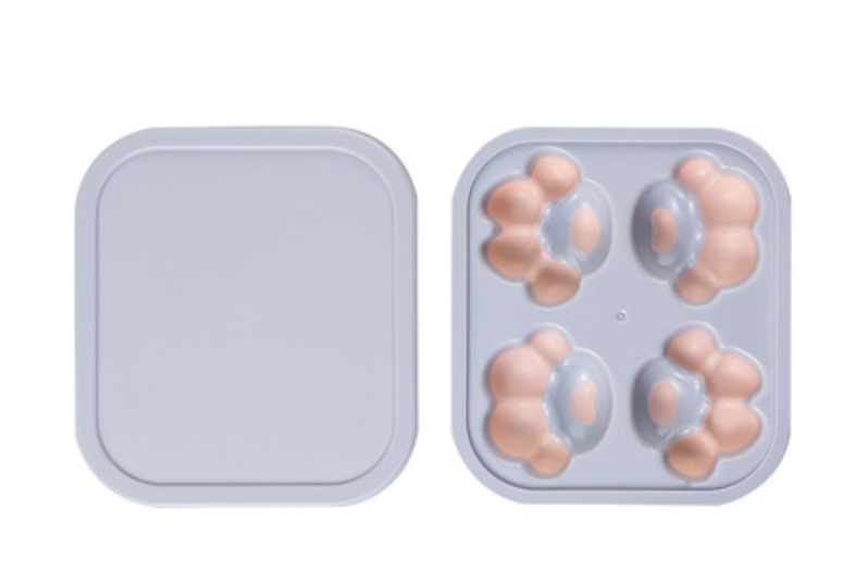 創意硅膠制冰盒冰塊模具家用凍冰格冰箱塑料制冰球帶蓋DIY輔食盒21043007