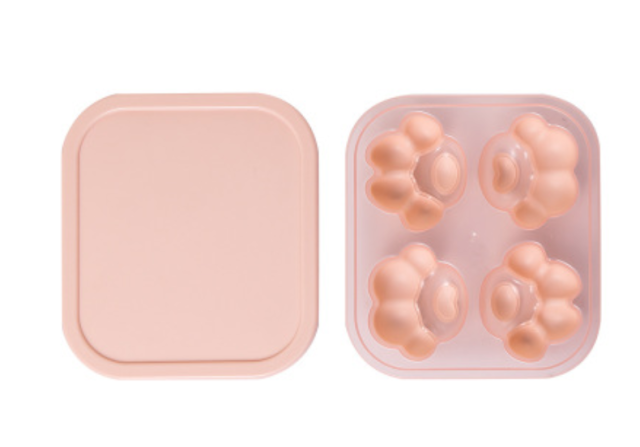 創意硅膠制冰盒冰塊模具家用凍冰格冰箱塑料制冰球帶蓋DIY輔食盒21043007
