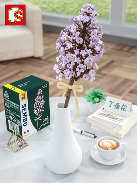 森寶花束插乾花朵積木情人節永生花教師節禮物送男女朋友禮品七夕21090504