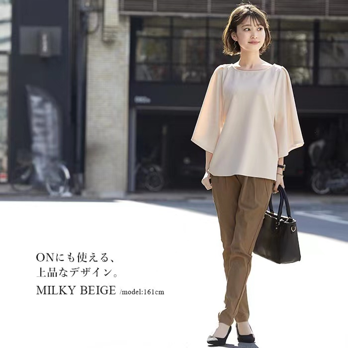 夏季褶皺袖t恤女圓領寬松日韓半袖打底衫上衣22032501