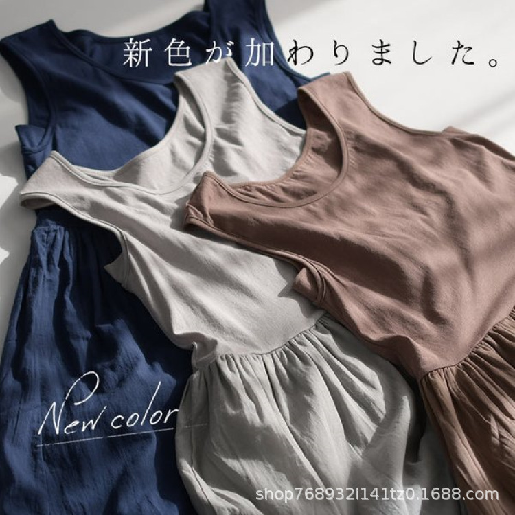 內穿棉質吸汗布棉小禮服原始的春夏季女士22032906