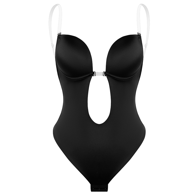 Bodysuit Shapewear Deep V-Neck Body Shaper Backless U Plunge22051707
