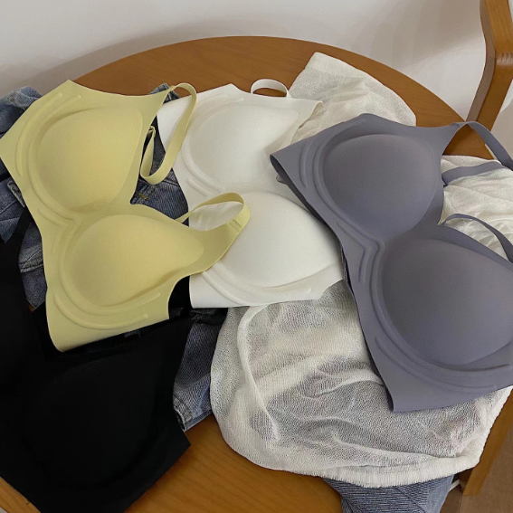 果凍軟支撐205#文胸女一片式無痕聚攏輕薄透氣美背內衣女夏季新款22060702
