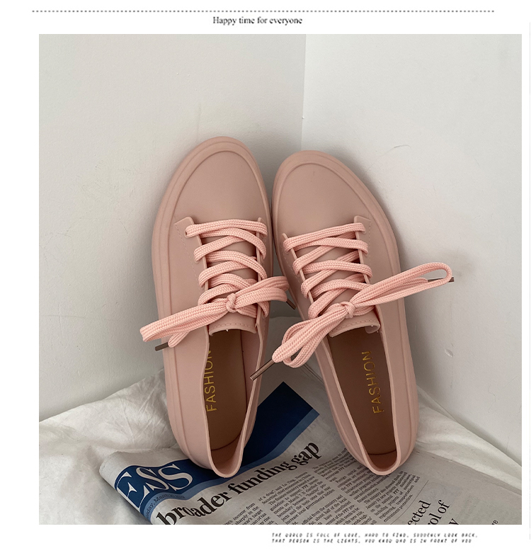 日繫雨鞋女淺口韓版水鞋新款防水時尚洋氣短雨靴低幫平底膠鞋22101106