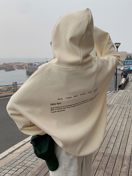 日單春季新款日系通勤半高領套頭寬松顯瘦上衣女純色長袖休閒衛衣22110106