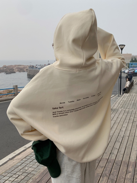 日單春季新款日系通勤半高領套頭寬松顯瘦上衣女純色長袖休閒衛衣22110106