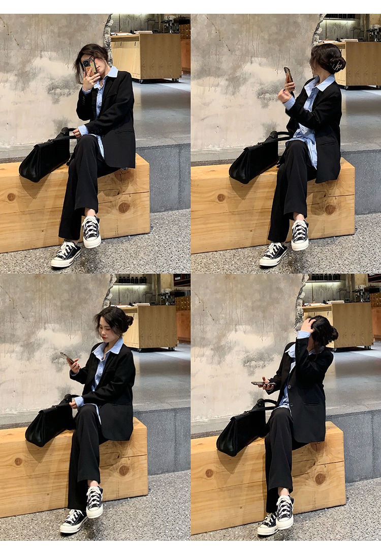 小西裝女短款外套韓版潮女裝上衣修身女西服氣質西裝領小外套22111704