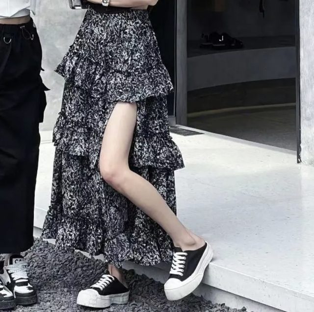 港風套裝裙小個子鹽系高級感網紅甜辣妹減齡上衣半身裙兩件套女夏23032304