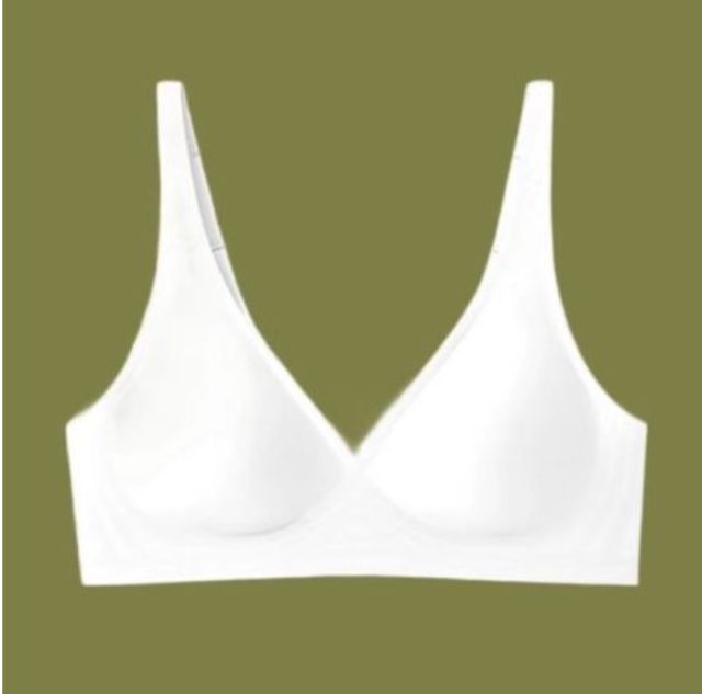 素肌果凍無痕乳膠內衣女士法式性感無鋼圈小胸聚攏調整型文胸罩23051701