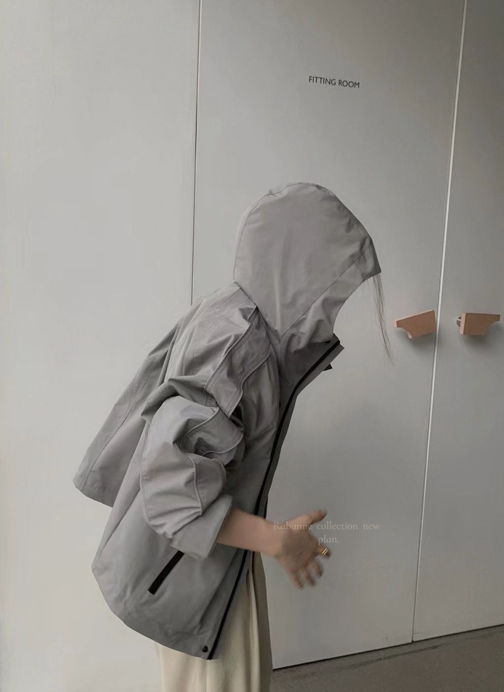 高級感連帽衝鋒衣外套女新款爆款秋冬加絨小個子短款夾克上衣23122702