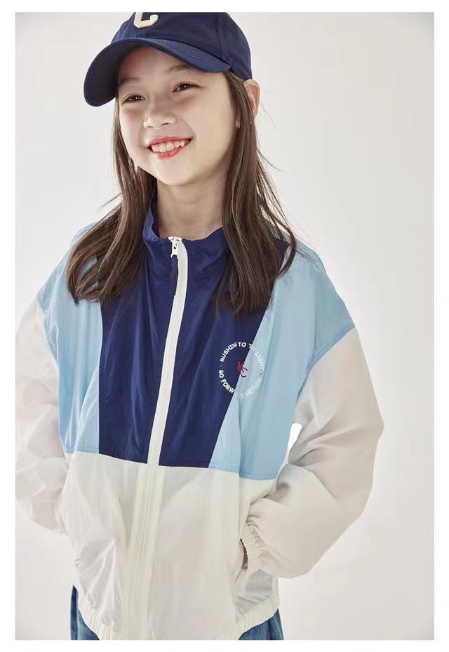 防曬衣女童夏季薄款新款防紫外線透氣兒童外套薄衫寬松長袖潮24022106
