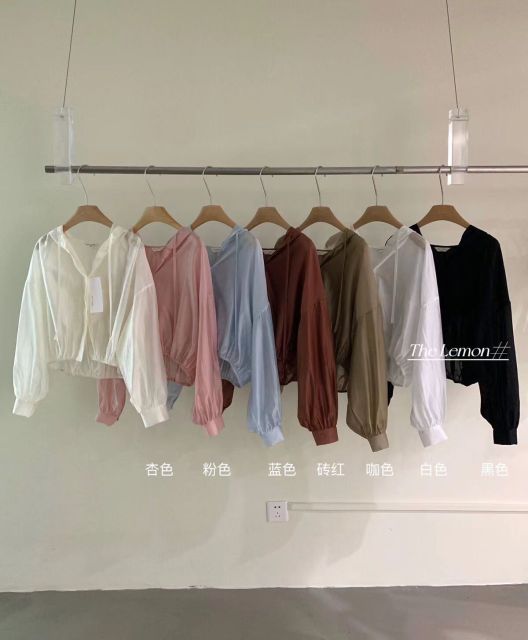 夏季韓系簡約新款輕薄透氣外穿百搭休閒時尚連帽防曬衫女24071505