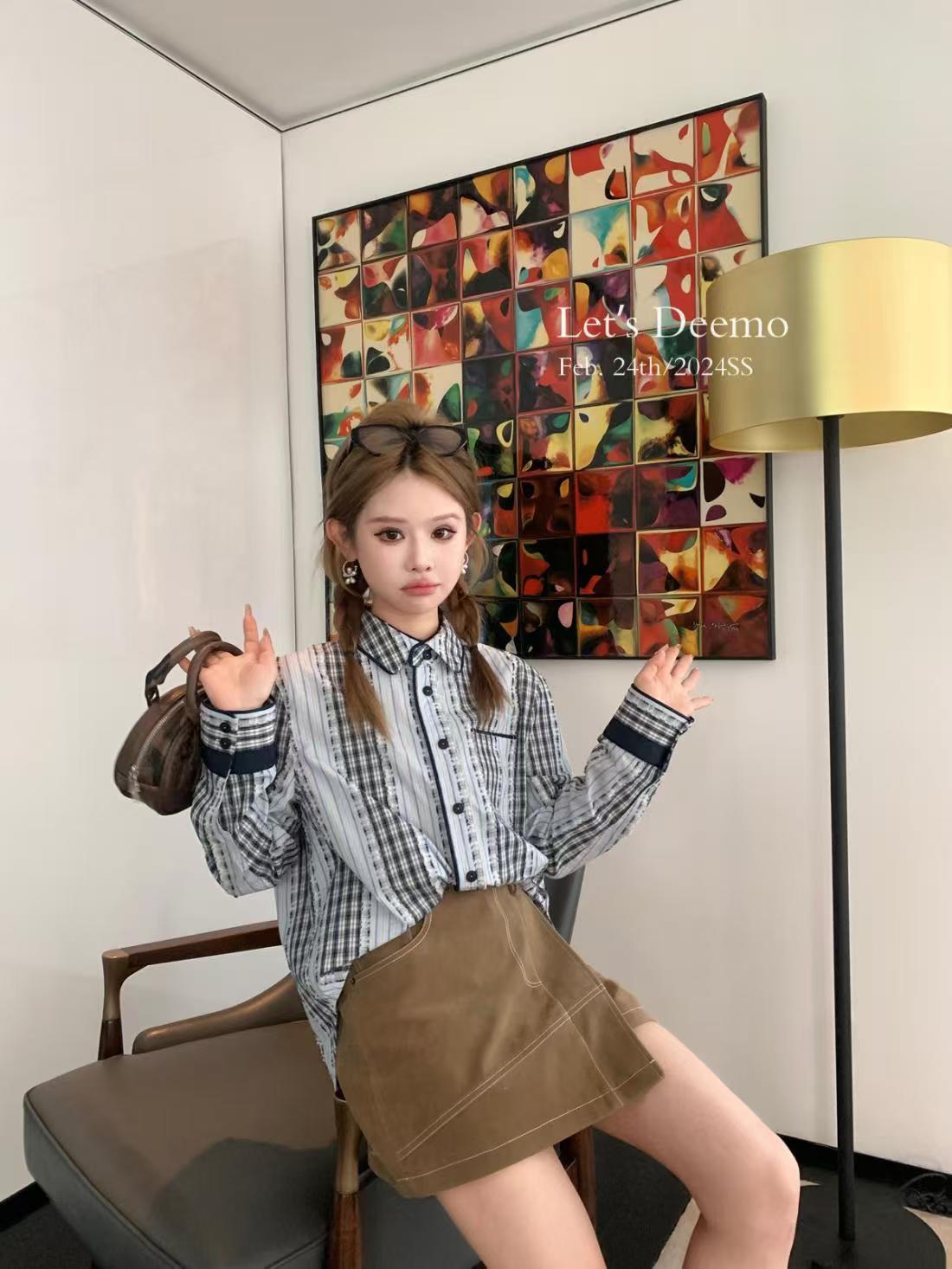 DEEMOSTUDIO私服襯衫結構主義細節超愛真的可以人手一件24081903