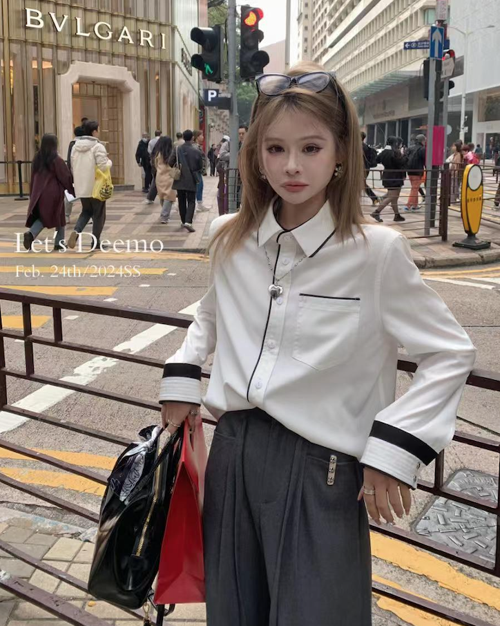 DEEMOSTUDIO私服襯衫結構主義細節超愛真的可以人手一件24081903