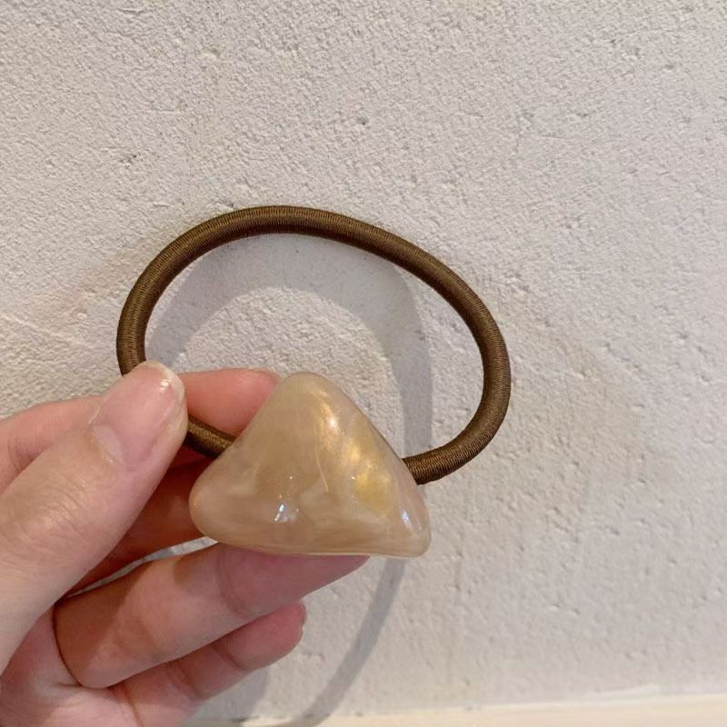 法式鬱金香高彈力花朵發圈花苞發飾丸子頭高馬尾簡約頭髮發繩頭繩25020506