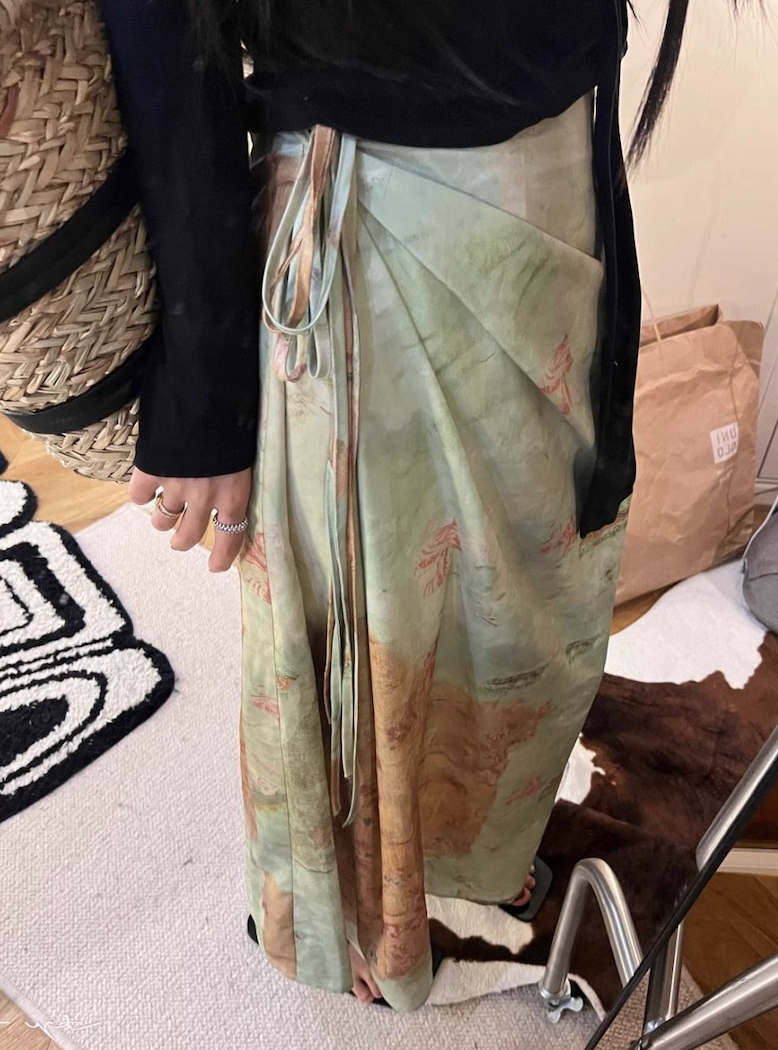 韓版夏季新中式國風輕奢高級感溫柔茶系氣質白色上衣半身裙兩件套裝女25040403