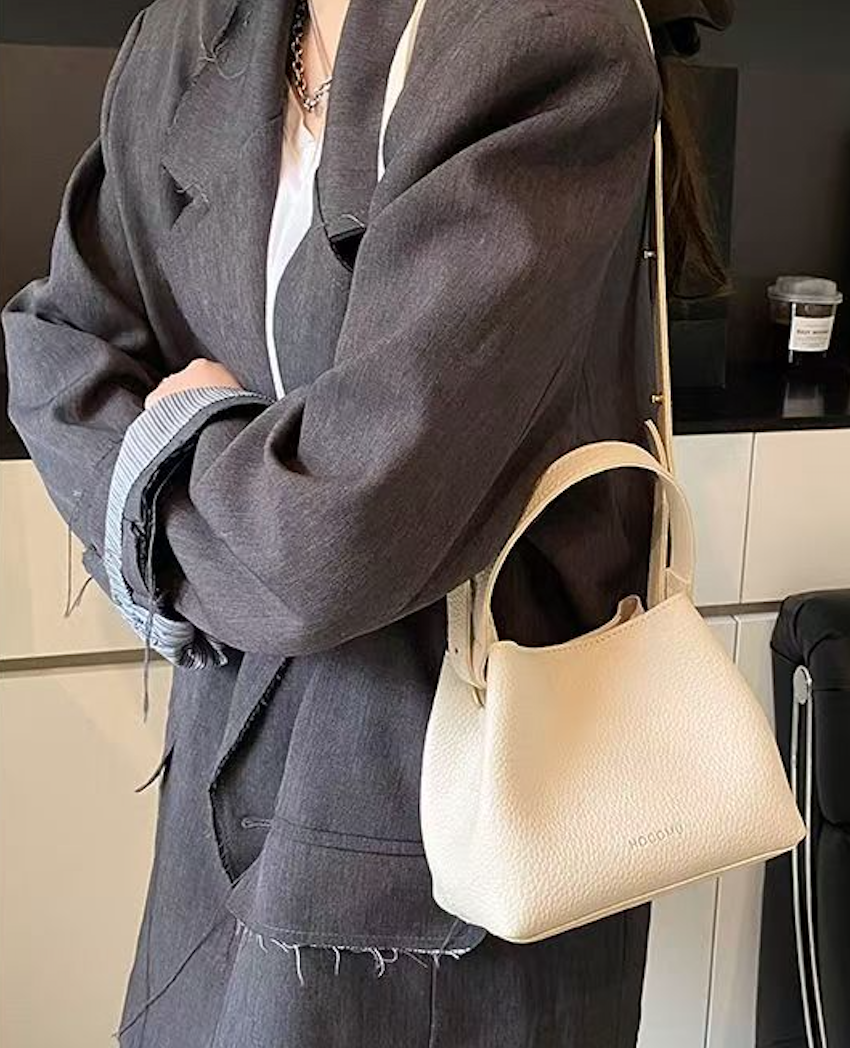 韓版高級質感洋氣手提水桶包包女式新款時尚小拎包外出通勤斜挎包25081405