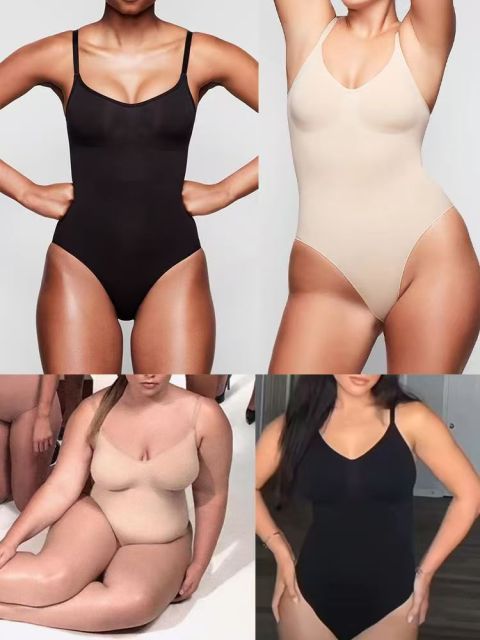 韓版塑身衣女收腹束腰抽脂美體同款卡戴珊無痕術後美背吊帶連體25111302