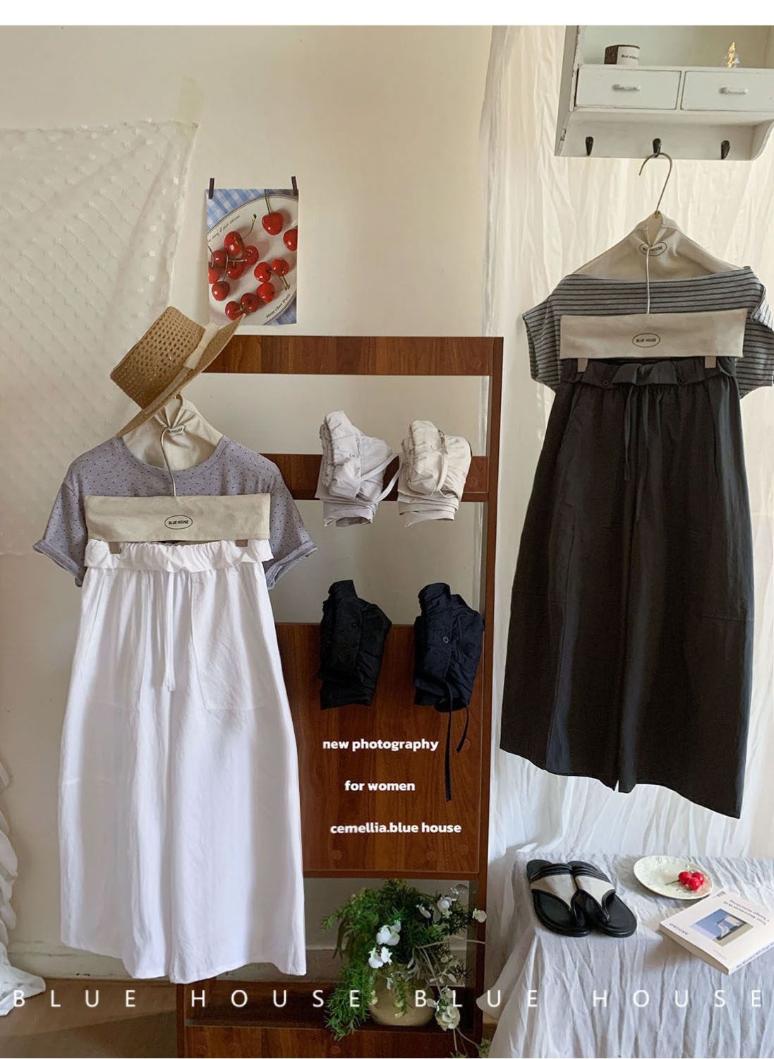 韓系純色花邊腰鬆緊高腰闊腿氣球褲女夏速乾寬松遮胯七八分休閒褲26042305