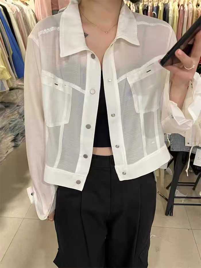 韓系polo防曬襯衫薄款外套女春夏新款韓版氣質翻領上衣潮26042304