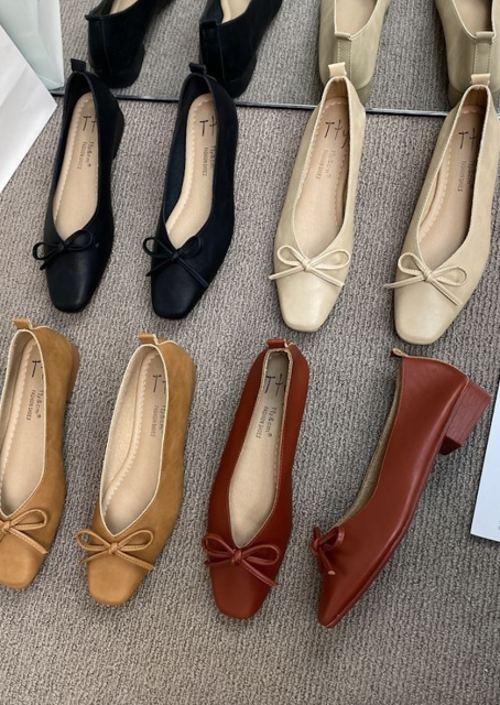 韓系超軟皮新款單鞋女超軟外穿韓版百搭舒適可愛休閒奶奶鞋26042505