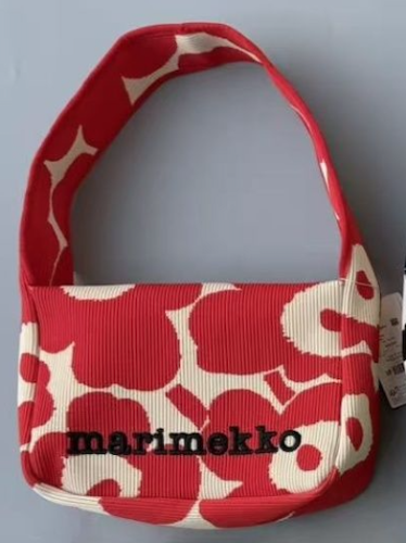 韓系芬蘭北歐花朵新款斜挎包時尚marimekko包針織小富婆手提袋ins時尚26042605
